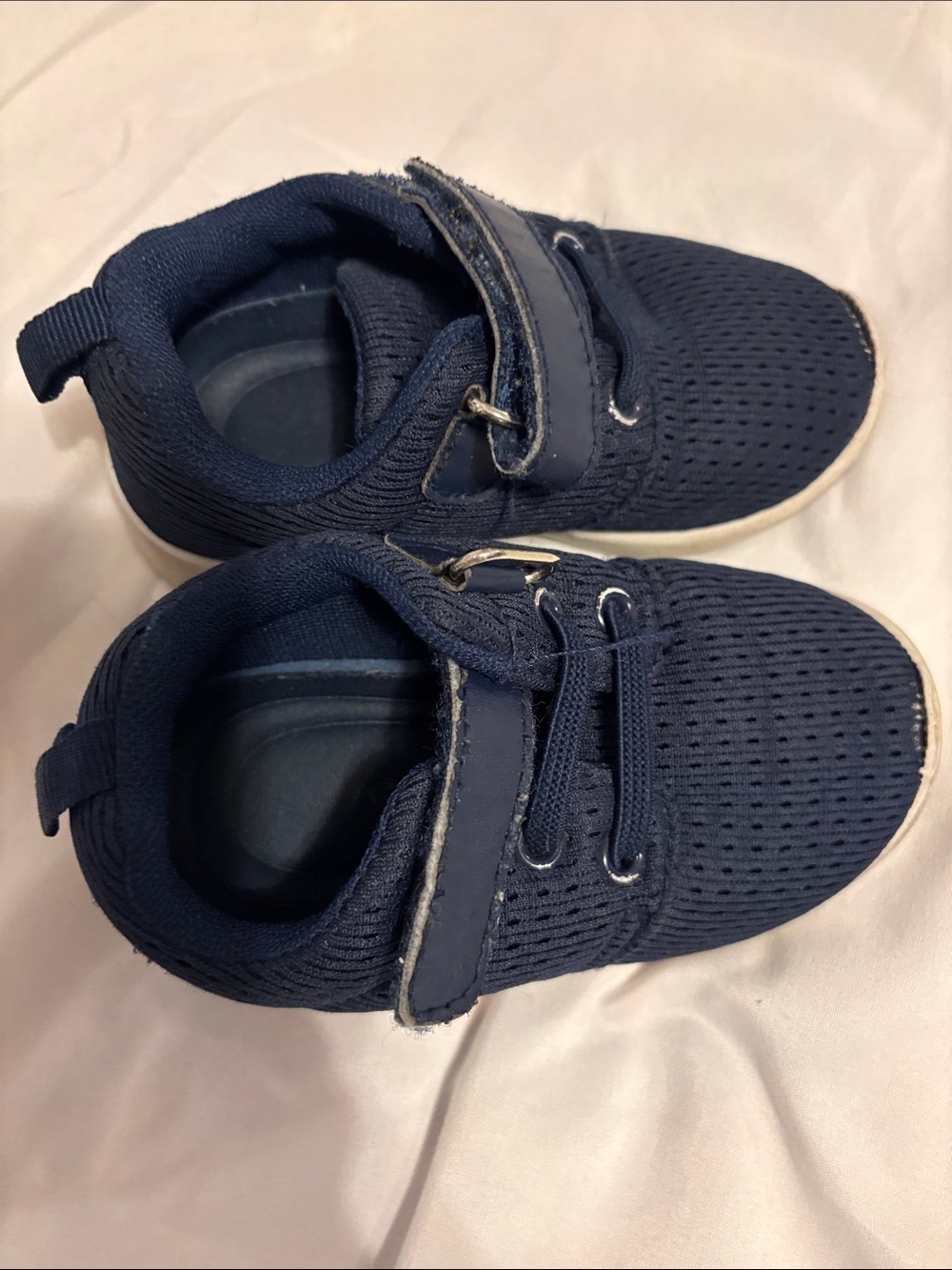 Kids Navy Blue Lightweight Athletic Sneakers